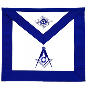 Fabricante de Delantales Masónicos Personalizados para Pedidos al por Mayor con Insignias Bordadas, Bordes Decorativos y Opciones de Color - Product Image 1
