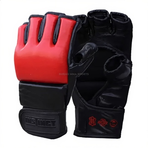 Gants de boxe MMA professionnels en cuir avec doublure intérieure épaissie pour fermeture, légers, respirants, séchage rapide, pour l'extérieur - Product Image 1