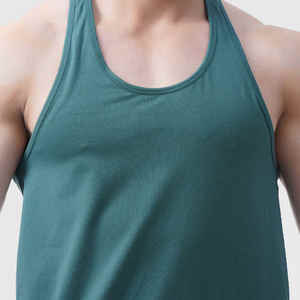 Camisetas Deportivas de Alta Calidad 2025, Camisetas de Gimnasio, Singlets de Culturismo, Chalecos de Gimnasio de Algodón y Fibra de Bambú, Camisetas de Entrenamiento para Hombre, Precio al por Mayor - Product Image 6