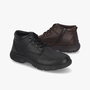 ELCANTO Men's Casual Cowhide <b>Chukka</b> <b>Boots</b> 4cm Height ELCANM099 Model China (Design by Korea) - Product Image 1