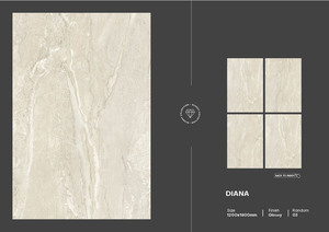 กระเบื้องพอร์ซเลนพรีเมียม 120x180 ซม. เคลือบดิจิตอลผิวมันเงา หนา 9 มม. กันลื่นและทนทาน - Product Image 6