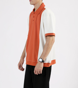 Nouveauté 2026 – Chemises de golf décontractées pour hommes, style streetwear, en jersey uni 100 % coton/polyester, séchage rapide, manches courtes – Vente en gros de haute qualité - Product Image 6