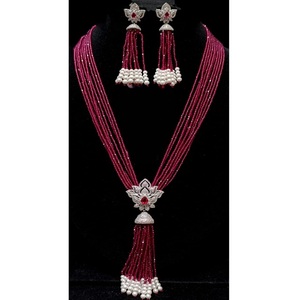 Collar con Colgante de Perlas de Latón de Primera Calidad, con Cuentas, para Mujer, Joyería Moderna para Bodas, Hindúismo - Product Image 2