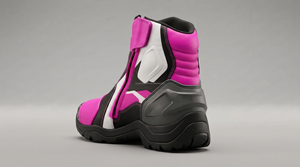 Botas Cortas de Motocicleta para Hombre, Calzado de Motociclismo, Botas Cortas de Cuero Impermeables, Protección Reforzada Antideslizante - Product Image 4