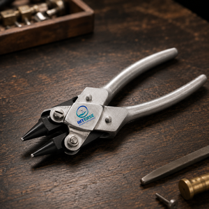 Pince à bec rond professionnel à action parallèle pour la formation, le pliage et la création de boucles de fil de bijouterie, outil de perlage en acier inoxydable de précision - Product Image 5