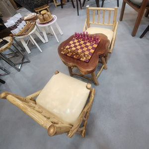 Oferta Especial 2026: Juego de Mesa y Sillas de Diseño Moderno, Natural y Minimalista para Terraza y Sala de Estar, Estilo Deportivo Original, Mesa de Ajedrez - Product Image 1