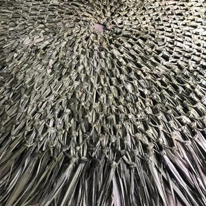 Artisan Handmade Palm Leaf Thatch Roofing Umbrella 2.2m Customizable Eco-resort Glamping Tiki-Style Event - Product Image 1