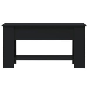 Tavolino nero in legno ingegnerizzato 39.8 "x 19.3" x 20.5 "dimensioni - Product Image 4