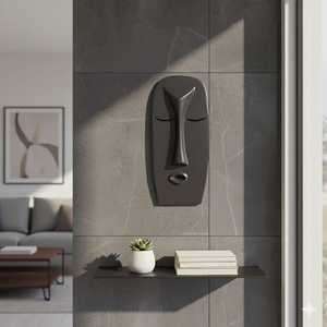 งานศิลปะเซรามิกนามธรรมรูปหน้าคนหลากสีสัน ทำมือสไตล์วาบิซาบิ สำหรับแขวนผนัง ปรับแต่งสีได้ เหมาะสำหรับตกแต่งห้องนั่งเล่นและห้องนอน - Product Image 5