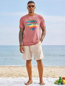 <b>Plain</b> <b>Tshirt</b> 230Gsm Print Men's T Shirt With Blank Organic Cotton Oversized Print T-Shirt for Men - Product Image 3