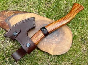 Wholesale High Quality Outdoor Hatchet Damascus Steel <b>Axe</b> Camping Tools Tomahawk Wooden <b>Handle</b> Camping <b>Axes</b> - Product Image 4