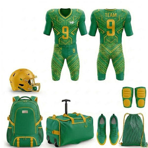 Uniforme Profesional de Fútbol Americano, Kit de Poliéster de Alta Resistencia, Transpirable y Personalizable para Partidos y Entrenamientos - Product Image 1