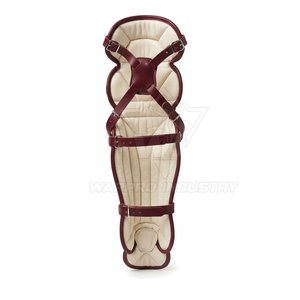 Protège-jambes de baseball en cuir, protection professionnelle, pliable, léger, sangles réglables, fixation sécurisée, ajustement confortable - Product Image 4
