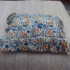 2026 Pink Cotton Cushion Cover with Piping Hand <b>Block</b> Printed 100% Cotton Throw Pillow for Sofa <b>Bed</b> & Home - Product Image 4