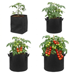 Premium Low EC Coco Husk Chips Non Woven Fabric Black Grow <b>Bag</b> with Handles Flower Growing Medium Hydroponics Greenhouse Nursery - Product Image 5