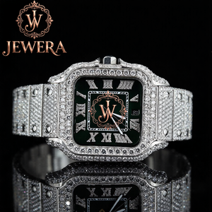 Collar de cadena de tenis con diamantes de corte cojín, color D, VVS1, con engaste de bisel de oro de 14k para hombre, joyería de lujo estilo Hip Hop para aniversario de bodas - Product Image 1