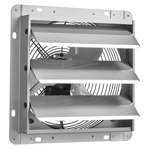 Ventilateur d'extraction mural de 10 pouces, 874 CFM, volets automatiques, boîtier en acier robuste, faible bruit, moteur AC, ventilation - Product Image 1