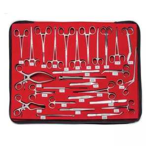 Juego de 28 instrumentos médicos de cirugía general para reparación del músculo abdominal y procedimientos quirúrgicos - Product Image 1