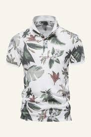 Camisa de Playa de Manga Corta para Hombre, Estilo Nuevo, Estampado Tropical, de Lona Ecológica, Cuello Solapa, Corte Ajustado, Secado Rápido - Product Image 3