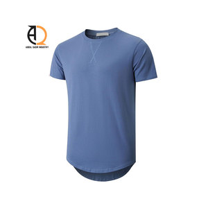 T-shirt Hip Hop pour homme 100% coton, coupe ample, poids 250-300g, motif uni, impression sérigraphique pour toutes les saisons - Product Image 1