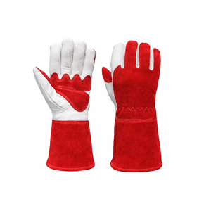 Guantes de Soldadura de Cuero Vacuno con Costuras de Kevlar, Guantes de Seguridad Resistentes - Product Image 3