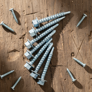 Vis autoperceuses à tête hexagonale avec pointe TEK, classe 4.8 6.8, filetage grossier, acier au carbone zingué, pouces, DIN/ANSI PDC - Product Image 1