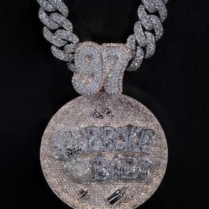 Premium <b>Solid</b> <b>Silver</b> Natural Diamond Luxury Pendant for Fashion Lovers-Perfect <b>Necklace</b> for Wedding Birthday Festival Gifts - Product Image 6