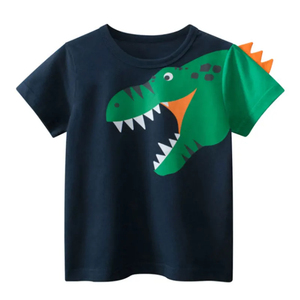 Camiseta Informal Transpirable para Niños, Personalizada, 100% Algodón, Cuello Redondo, Impresión Serigráfica, Manga Corta - Product Image 2