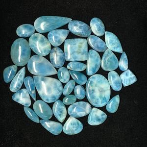 Venta al por Mayor de Larimar Natural Dominicano de Alta Calidad, Cabujón de Larimar en Forma de Pera para la Fabricación de Colgantes - Product Image 2