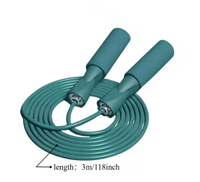 Cuerda de Saltar Ajustable con Peso y Mango de ABS, 2.5 Metros de Longitud, para Ejercicio en Casa, Equipo de Fitness Unisex