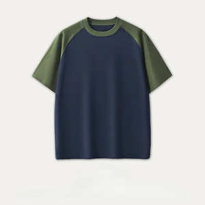 Wholesale Mens Oversized Heavyweight <b>Drop</b> Shoulder T Shirt Cotton Polyester <b>Acid</b> Wash Crew Neck Short Sleeve Casual Streetwear - Product Image 2