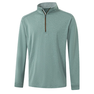 Sweat-shirt de golf pour homme à col montant zippé, personnalisable, vente en gros, vêtements de sport, pull - Product Image 3