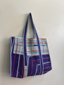 Luxury Kantha Tote Bag Women <b>Large</b> Capacity Shoulder Handbag Soft Quilted Fashion <b>Purse</b> Eco Friendly Summer Custom - Product Image 3