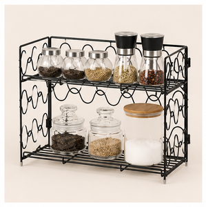 Étagère de rangement en fil métallique moderne pour cuisine, comptoir, armoire, garde-manger, salle de bain, buanderie, bureau et organisation de bureau - Product Image 5