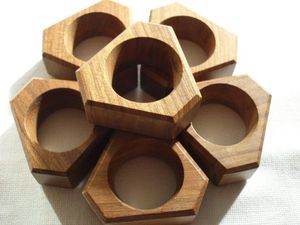 High Demand Handmade Luxury Modern Natural Wood Eco-Friendly Durable Napkin Rings Wedding <b>Table</b> Decoration for Home Restaurants - Product Image 3