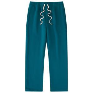 Men's Gray Elastic Waist Sweatpants With Side Pockets Casual Knitted Midweight Breathable Autumn Style - Product Image 4