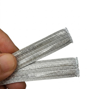 Tresse de dentelle traditionnelle vintage de haute qualité en Mylar argenté et doré, faite à la main avec des paillettes, couleurs et tailles personnalisées, pour uniformes de régiment - Product Image 6