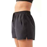 Shorts décontractés pour femmes, coupe cintrée élégante, style vintage, taille haute, devant plissé, finition soignée, pour l'été
