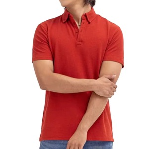 Chemise polo rouge classique pour homme, style 2k26, manches courtes, vêtements décontractés de qualité supérieure pour le golf et les occasions professionnelles - Product Image 5