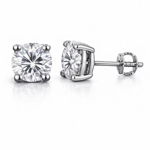 Boucles d'oreilles clous en diamant brillant cultivé en laboratoire, or 14 carats, bijoux de luxe unisexe pour fêtes et cadeaux - Fournisseur OEM/ODM, faible MOQ - Product Image 1