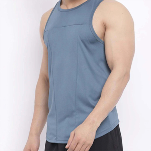 Camiseta Deportiva de Algodón Transpirable para Gimnasio, Chaleco Deportivo para Correr y Gimnasio, Camiseta sin Mangas para Hombre con OEM - Product Image 2