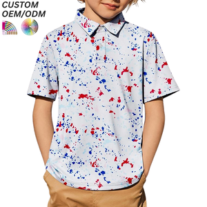 Nuevas Camisetas Polo de Manga Corta con Estampado Informal y Transpirable para Niños y Niñas de 2 a 12 Años - Product Image 1