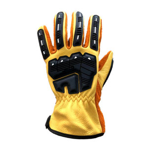 Guantes de Trabajo de Cuero TPR Resistentes a Impactos, Diseñados para Máxima Seguridad y Control en el Trabajo, Más Vendidos - Product Image 1