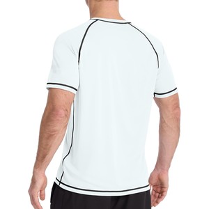 Camiseta Deportiva de Manga Corta Blanca para Hombre, Ecológica, de Secado Rápido, 180g, Spandex/Poliéster, Transpirable, UPF50+, Compresión, Harry - Product Image 2