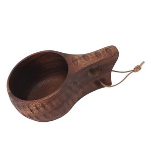Taza Kuksa de Madera Natural, Taza Tallada a Mano de Bajo Costo para Café, Té, Viajes al Aire Libre y Uso en Campamentos - Product Image 1