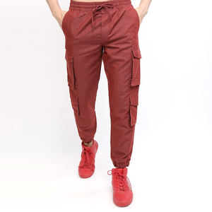 Pantalones cargo para hombre, resistentes, informales, con múltiples bolsillos, corte relajado, transpirables, para uso diario, estilo urbano, con bolsillos utilitarios. - Product Image 1
