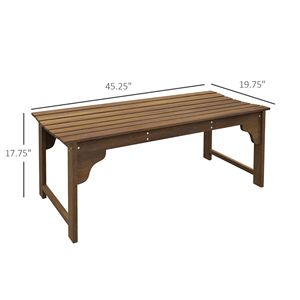 Panca da Esterno in Teak con Seduta Curva per Portico, Giardino Anteriore e Cortile - Product Image 3