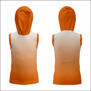 Débardeur de sport personnalisé sans manches à capuche, séchage rapide, respirant, 100 % polyester, pour adultes, entraînement, gym, course à pied, basketball - Product Image 5