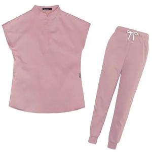 Conjuntos de Uniformes Médicos para Mujer, Modernos y Elegantes, de Manga Corta, Antiarrugas, para Enfermeras - Product Image 3