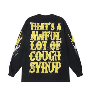 Pull-over tricoté pour homme, noir, à manches longues, coupe classique, col rond, imprimé Rhyme, style streetwear, décontracté, hiver, écologique, séchage rapide - Product Image 2